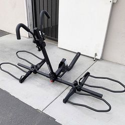 (NEW) $129 KAC 2-Bike Rack for Car, SUV, Hatchback Mount - 2” Anti-Wobble Hitch, Heavy Duty Bicycle Carrier 