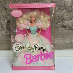 Vintage 1992 Birthday Party Barbie New NRFB 3388
