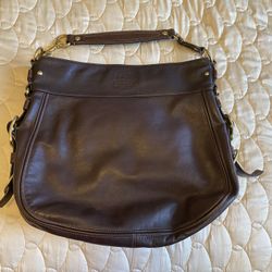 Coach Leather Satchel Purse (Large)