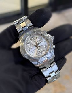 TAG Heuer 2000 Exclusive Quartz 200M Chronograph Stainless Steel  Bracelet Silver Dial 40mm Watch CN1111 New Battery Appraisal