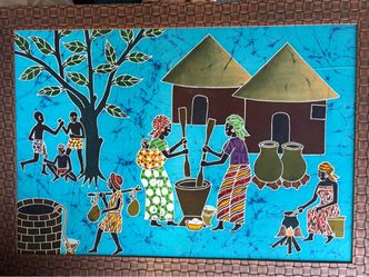 African batik art