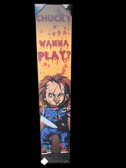 Chucky "Wanna Play?" Light-Up Wall Sign