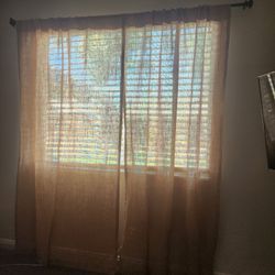 New Burlap Curtains 