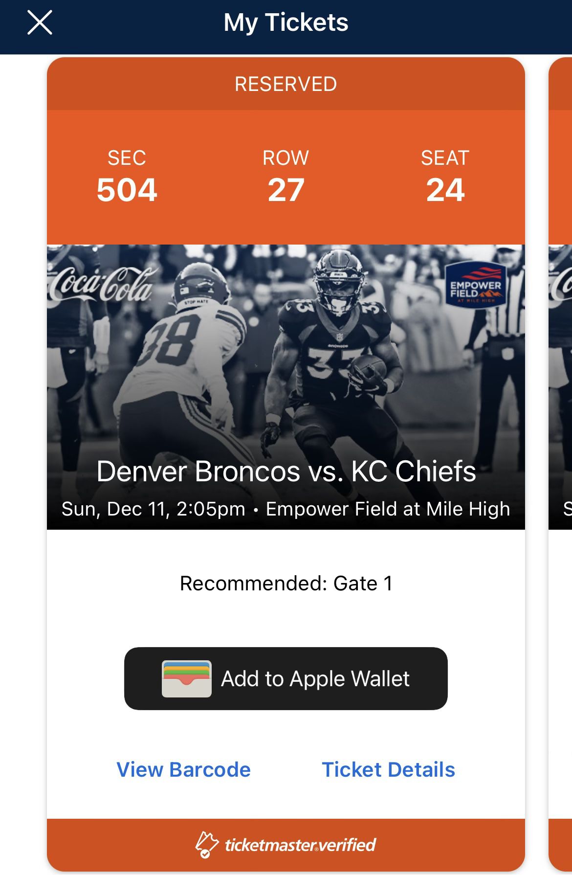 Broncos vs KC chiefs 