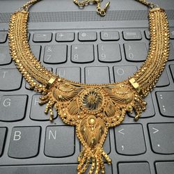 Ethnic Gold plated Necklace / Choker 