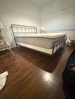 California King Frame, Mattress, Boxspring