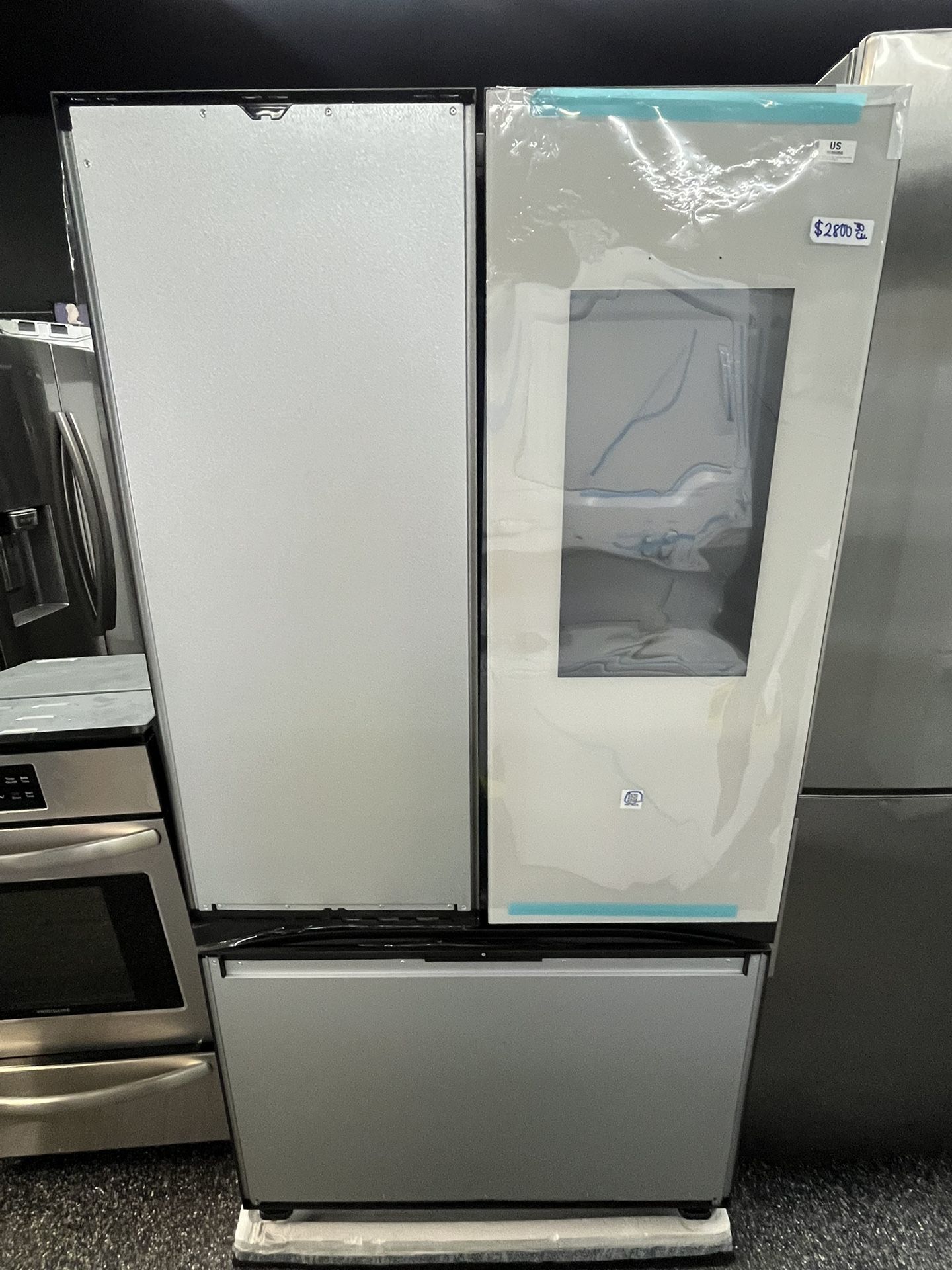 Samsung White Bespoke Family Hub Smart Fridge French Door New