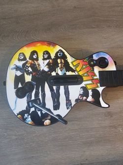 RedOctane Guitar Hero Les Paul Wireless Xbox Kiss Plate