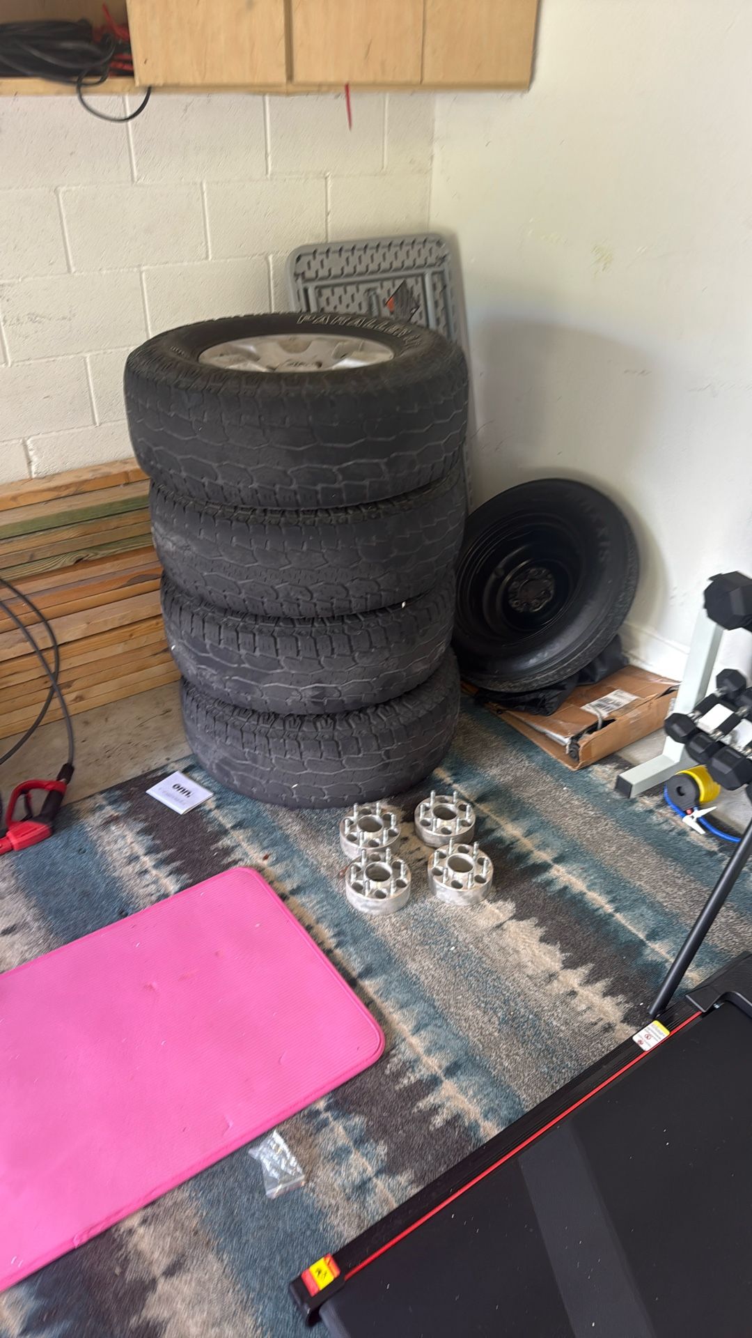 Pathfinder Wheels And Tires With Set Off 2” Spacers