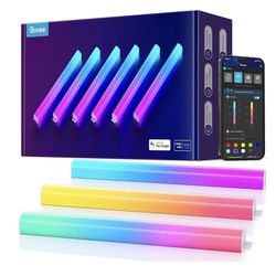 Govee Glide Wall Lights, RGBIC LED Light, Smart Gaming Light Compatible with SmartThings, RGB Lights Bar, LED Wall Lights for Bedroom, 2 Panels Set (3