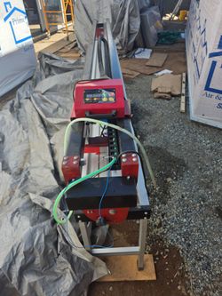 Large format Electric Tile cutter with suction frame