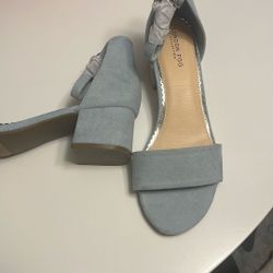 Baby Blue Heels, Size 8.5 Never Worn 