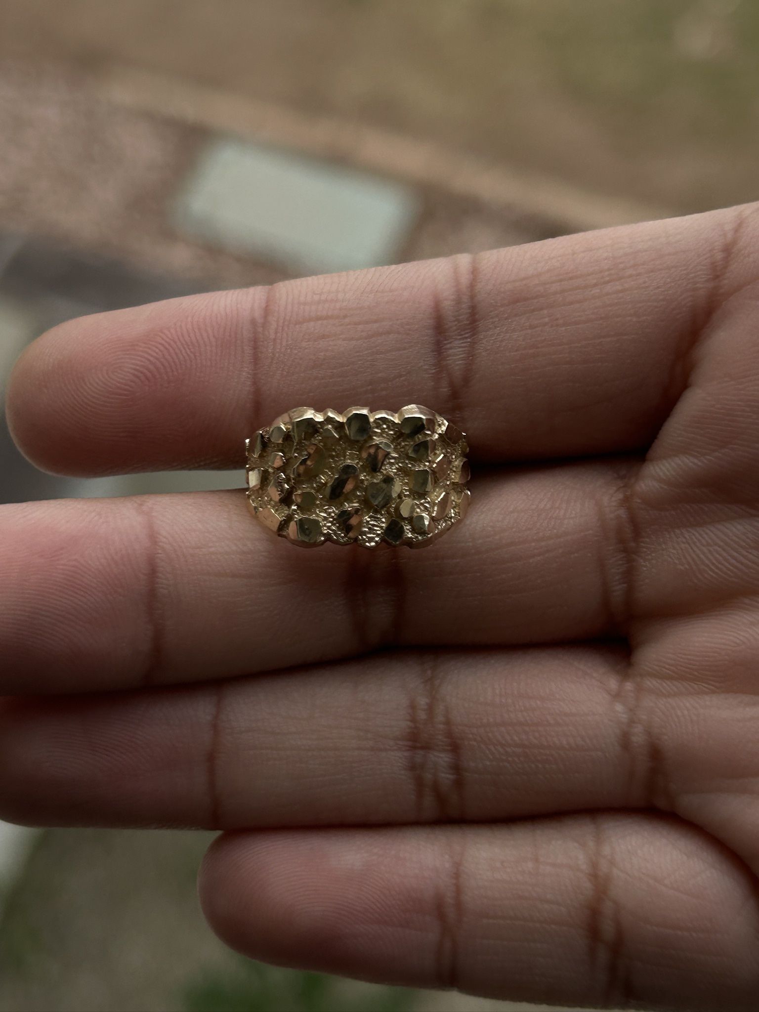 Gold Nugget Ring