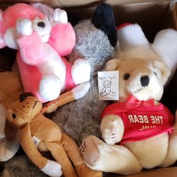Stuffed Animals In A Box - A Variety 