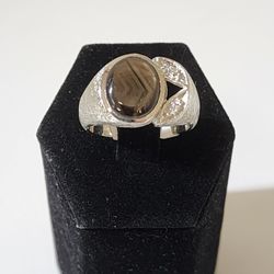 14kWG 8.6g Black Star Sapphire Ring