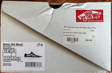 Vans “Skate Old School”  size 11