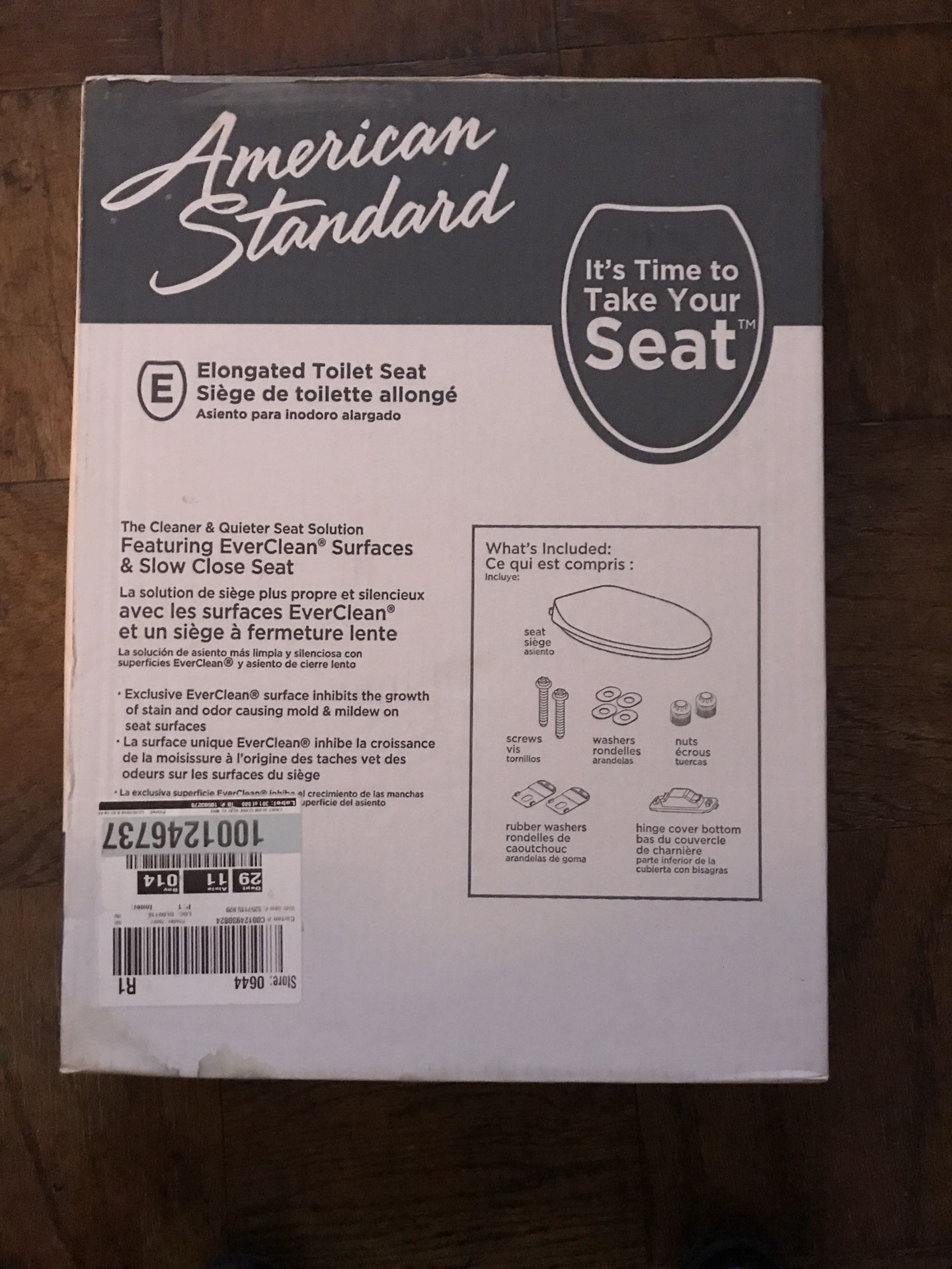 Elongated toilet seat (never used)