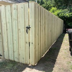 Board On Board Wood Fence 