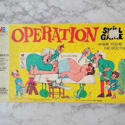 Operation Milton Bradley Vintage 1970's-the 1980's "Smoking Doctor" Board Game
