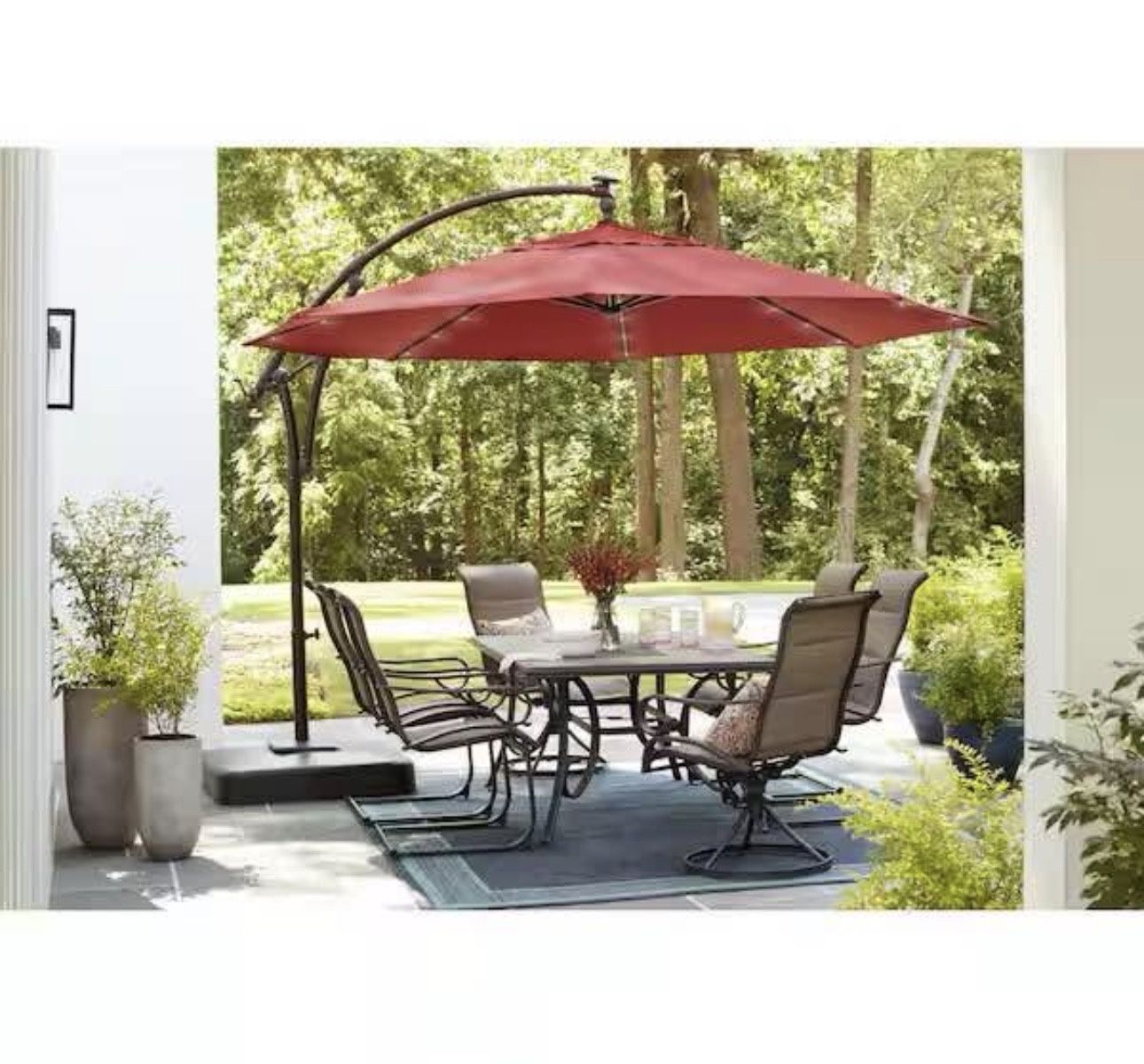 amazon prime mainstays patio umbrellas Amazon.com : Mainstays 9' Market Umbrella, Multi-stripe (Multi-stripe) :  Patio, Lawn & Garden