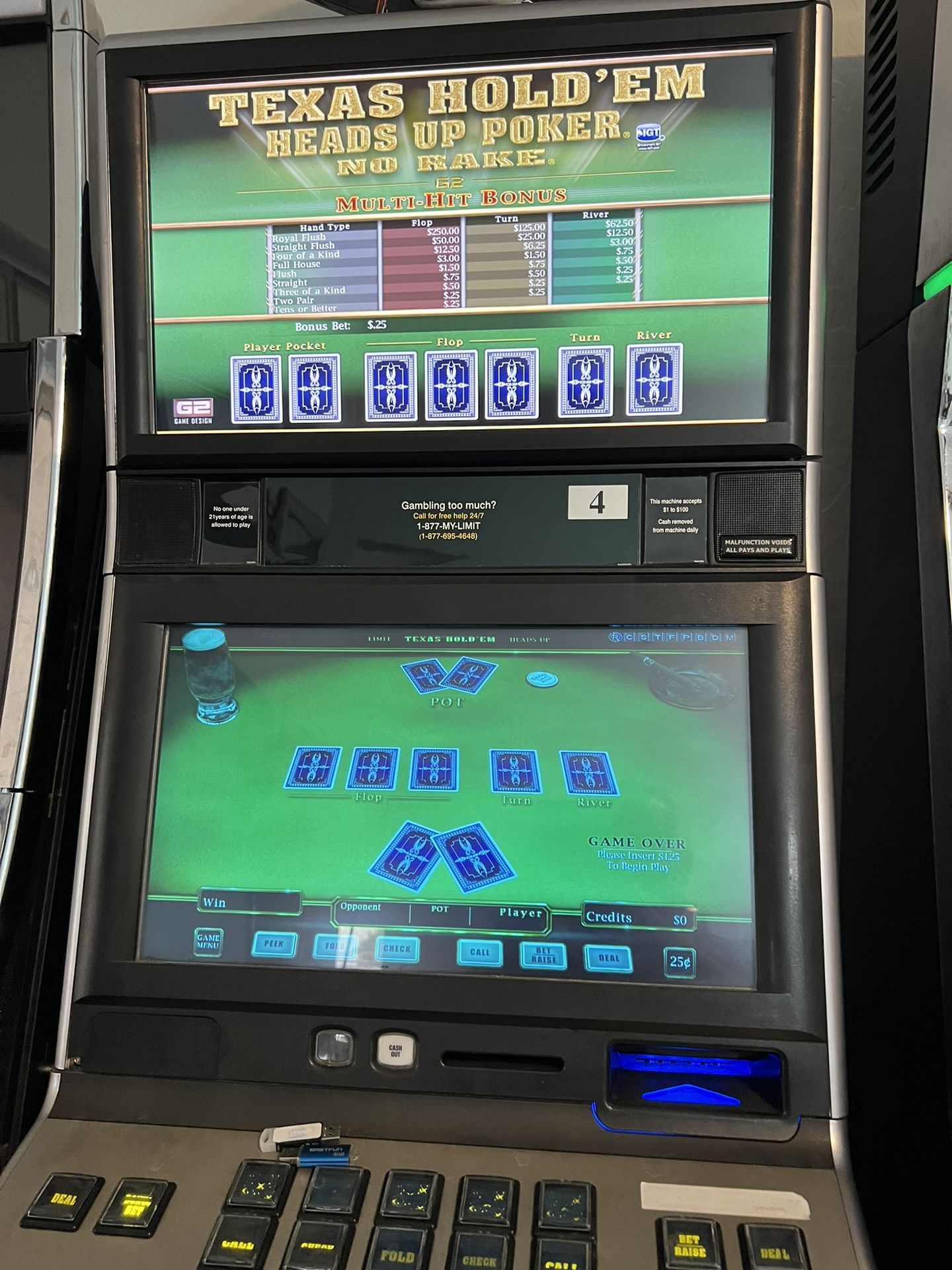 IGT TEXAS HOLD EM Multi Game!