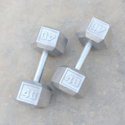 Dumbbells 2x40lbs