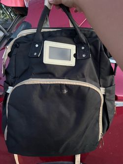 Black Diaper Bag Backpack