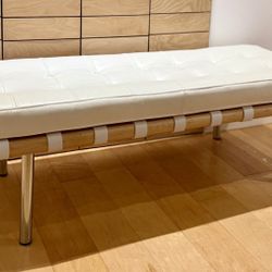 Modern Leather Bench PENDING 