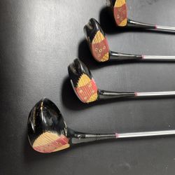 Ben Hogan golf clubs and bag.