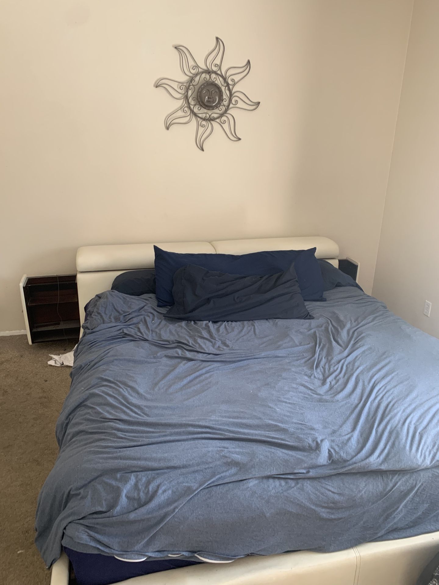 King Size Pillow top Mattress With Bed frame