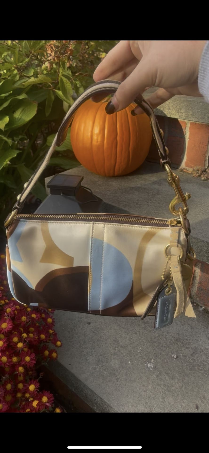 Coach Satin Shoulder Bag