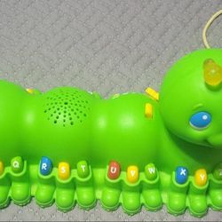 Leap Frog Alphabet Pal Green Caterpillar Pull Toy

