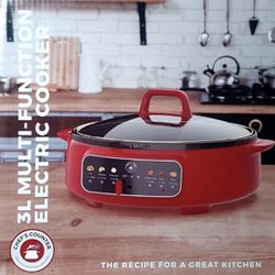 Chef's Counter 3L Multi-Function Electric Cooker Hot Pot. 