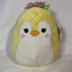 Squishmallow KellyToy 8 inch Foodie Squad - Piper The Penguin in Pineapple