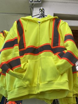 High Visibility Safety ZIP Up Hoodie
