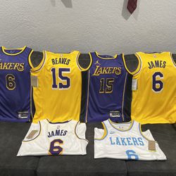 LA Lakers Jerseys Lebron James & Austin Reaves Brand New