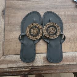 Real Leather Flat Sandles