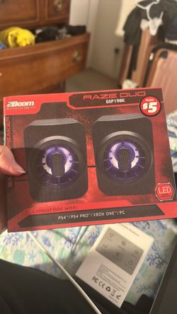 NEW Sealed 2Boom Raze Duo Gaming Speakers GSP190K – PS4 Xbox One PC