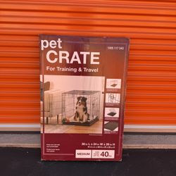 Medium Black Collapsable Pet Crate