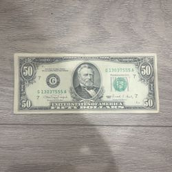 $50 1990 Chicago G-A block