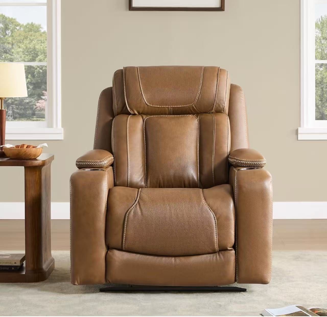 ❤️🔥 Genuine leather electric recliners,