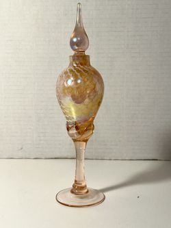 Vintage Iridescent Glass Perfume Bottle