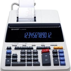 Sharp ELECTRONICS Standard Function Calculator (EL2630PIII), White, 8 7/8 x 12 7/8