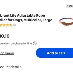 Dog Colar Size large.