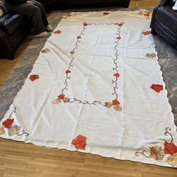 Thanksgiving/Fall tablecloth 120x70”