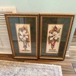 Framed Matted Magnolia Art