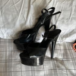 Black Stripper Shoes