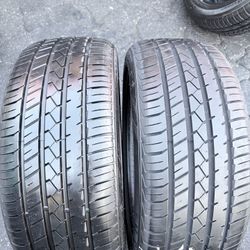 Par De Llantas Usadas En Muy Buenas Condiciones Marca LION HART 225/45 R18 Instalacion Y Balanceo Por El Mismo Precio 