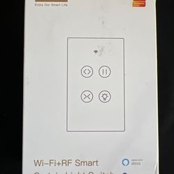 Moes Wi-Fi & RF Smart Curtain Light Switch Compatible With Alexa & Google