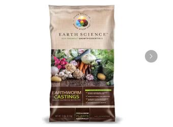 Earth Science 12 lbs. Organic All-Purpose Earthworm Castings 100% Vermicompost